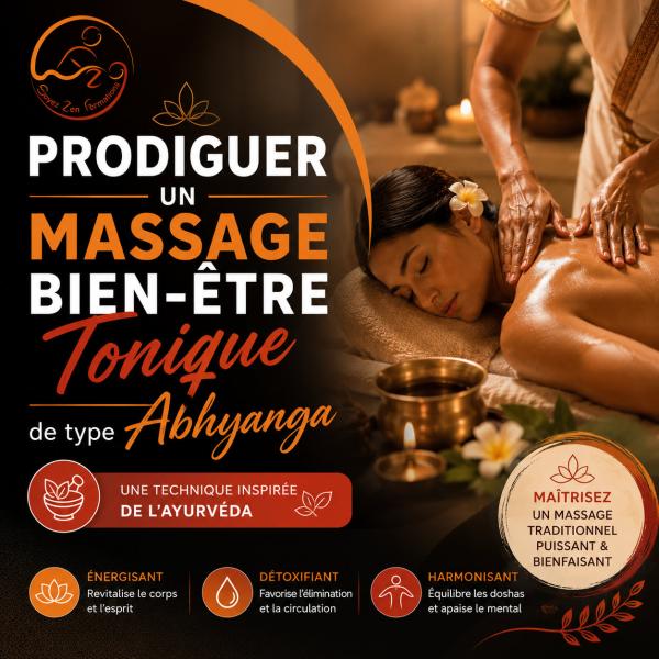Formation certifiante : PRODIGUER UN MASSAGE BIEN-ÊTRE TONIQUE DE TYPE ABHYANGA©